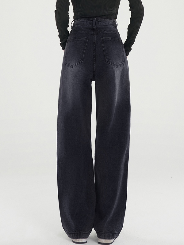 Dunkel verwaschene Vintage Baggy Boyfriendjeans-2