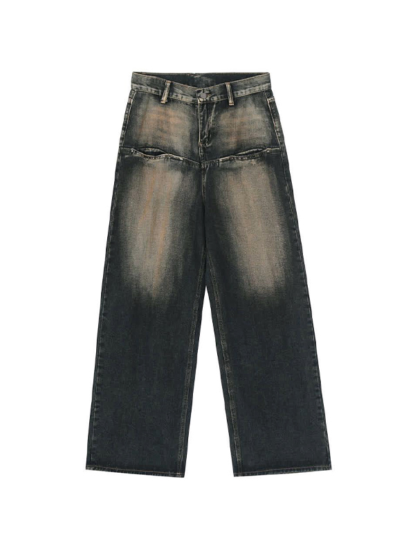 Vintage ausgewaschene Boyfriend-Jeans im Used-Look-4